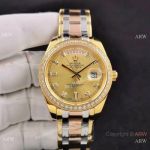 Rolex Day Date Replica Special Edition Watch 36mm Gold Diamond Dial